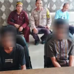 Dua pemuda korban tawuran melapor ke Polres Sigi, Sabtu (1/3/2025). (Foto: Humas Polres Sigi)